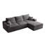 Canapé modulaire 110 places à assise profonde en velours côtelé 110 po pour salon-194274723