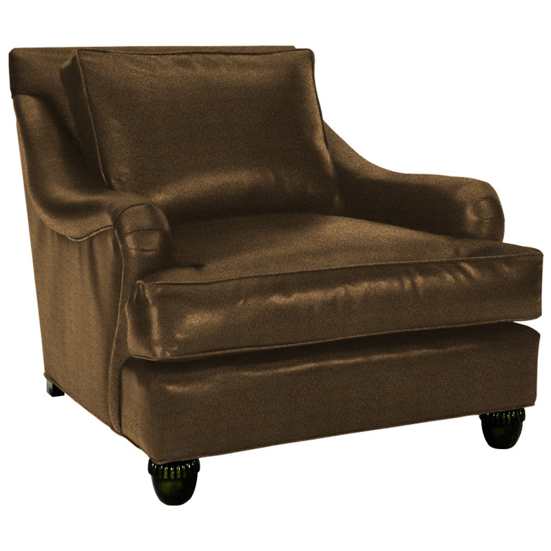 Armchair, Bella Black Performance Velvet, Brushy Bayou