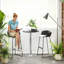 Metal Base Dining Table