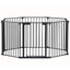 Barrière de sécurité réglable 200 po 8 panneaux de jeu en métal Portes de foyer Clôture de foyer Arbre de Noël Barrière pour escalier de maison Barrière de zone interdite