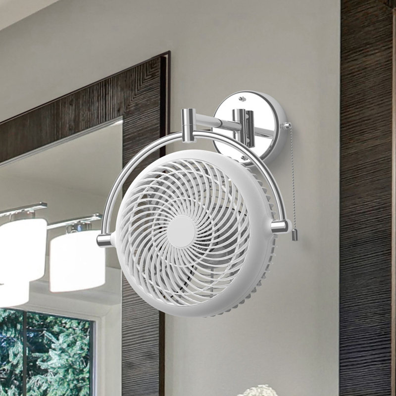 Ventilateur mural 13 "avec bras pliant, Blanc