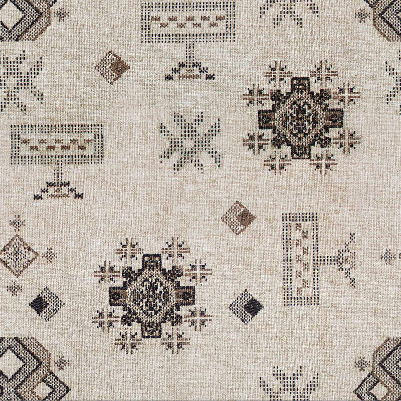 Shikera Upholstered Bench, Contemporary Global Pattern