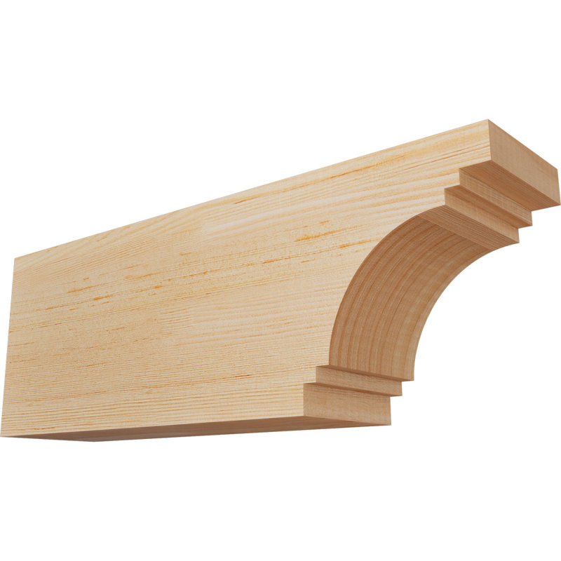 Queue de chevron lisse Pescadero, Sapin de Douglas, H 6 po x l 16 po x P 3,5 po