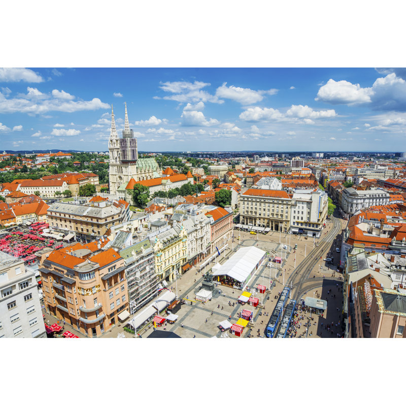 Zagreb by SilvanBachmann - Wrapped Canvas Print, 30cm H x 46cm W