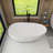 59“ Freestanding Soaking Solid Surface Bathtub