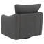 Fauteuil d'appoint pivotant rembourré en tissu-288161466