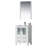 Mance 24.25'' Single Bathroom Vanity with Ceramic Top with Mirror-24550983