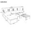 Ensemble de canapé modulaire de patio 8 pièces 8 pièces
