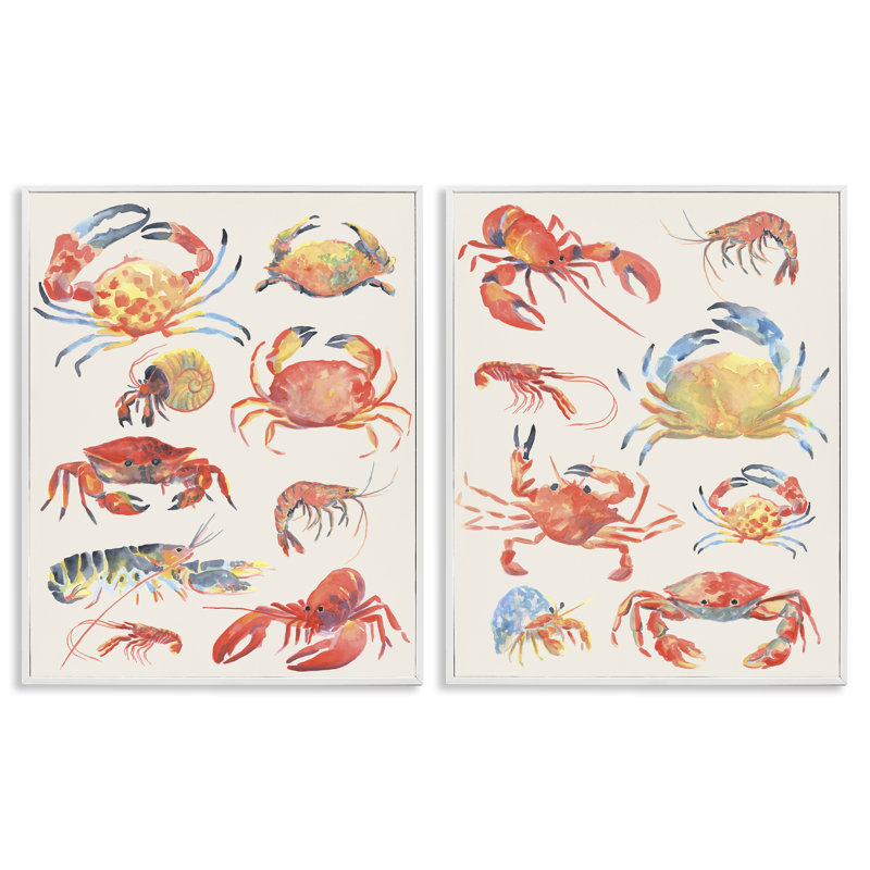 Ensemble de 2 giclées encadrées, par June Erica Vess, Giclée encadrée blanc bord de mer, H 30 po x l 24 po