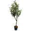 Plastic, Silk Eucalyptus Arrangement in Pot-109341040