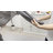  Patio Dining Set For 6, Outdoor Table And Chairs With 1.69″ Umbrella Hole, All Weather Patio Furniture Set, 30"X 55" Table And Stackable PVC-coated polyester Chair, For Lawn, Deck (Umbrella Not Included) (Gray Table and Brown Chairs)-1896789701-1896788678