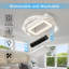 Ventilateur de plafond moderne sans feuille de 20 pouces avec moteur réversible amovible et lavable à télécommande-1751037378