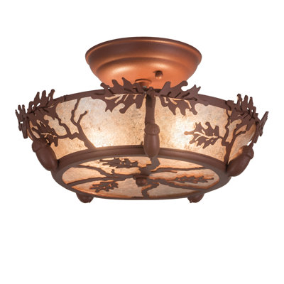 Beatriz Glass Semi Flush Mount