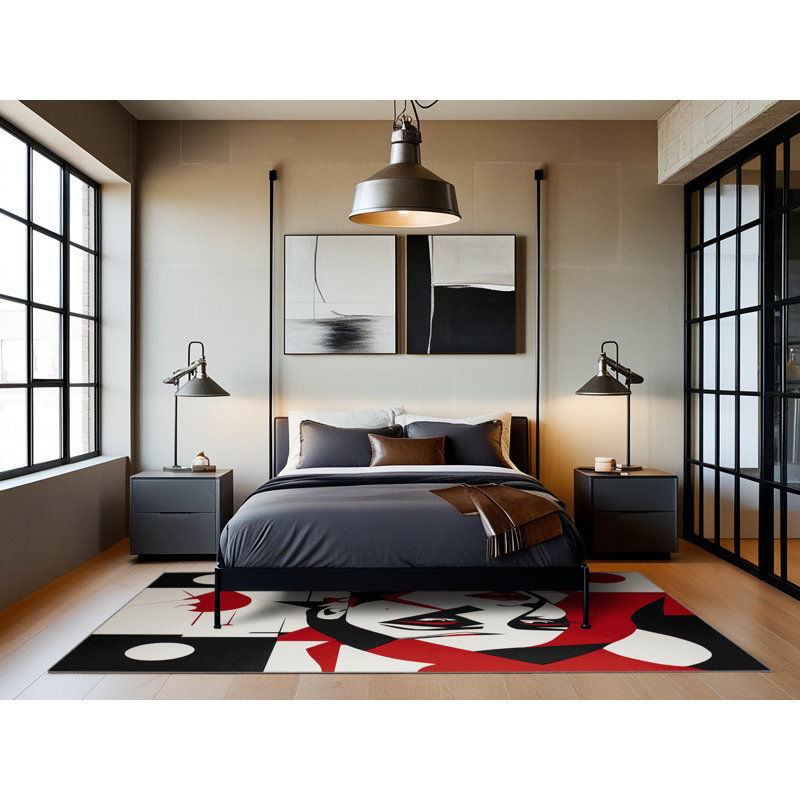 Tapis Crimson Wave, Carré 7 pi