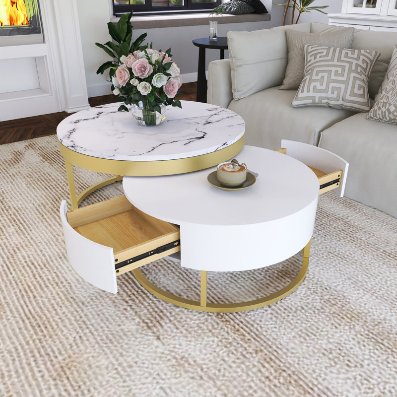 Modern Round Nesting Coffee Table
