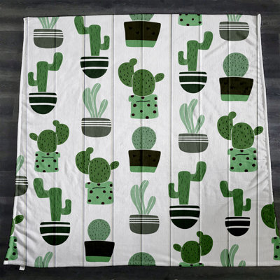 Jeté de cactus fantaisiste