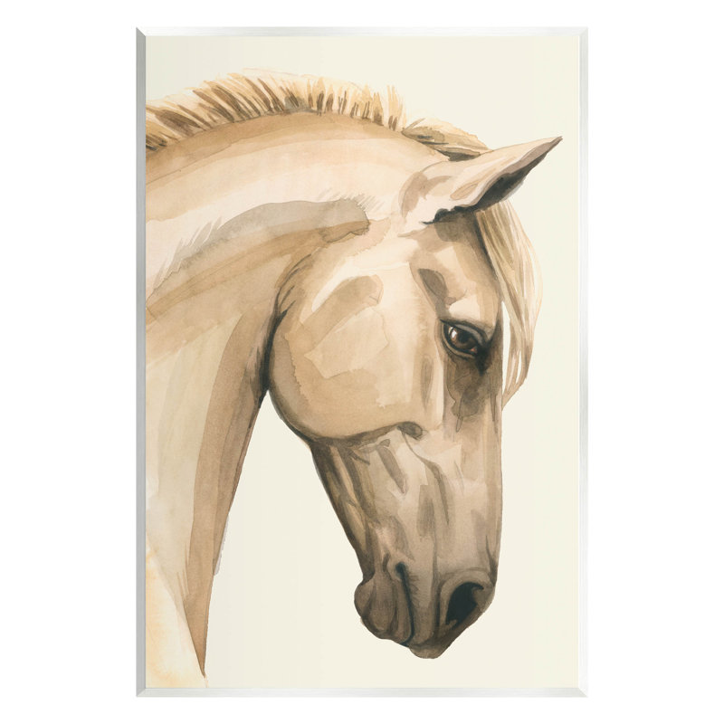 «Horse Portrait Farm Animal» par Grace Popp, H 19 po x l 13 po x P 0,5 po
