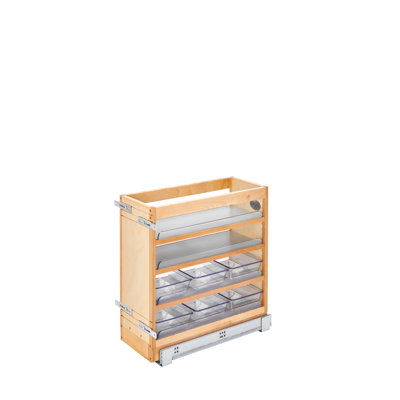 Organisateur de meuble-lavabo en bois avec fermeture en douceur Rev-A-Shelf