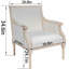 Chaise simple pour intérieur, chaise d'appoint traditionnelle avec structure en bois