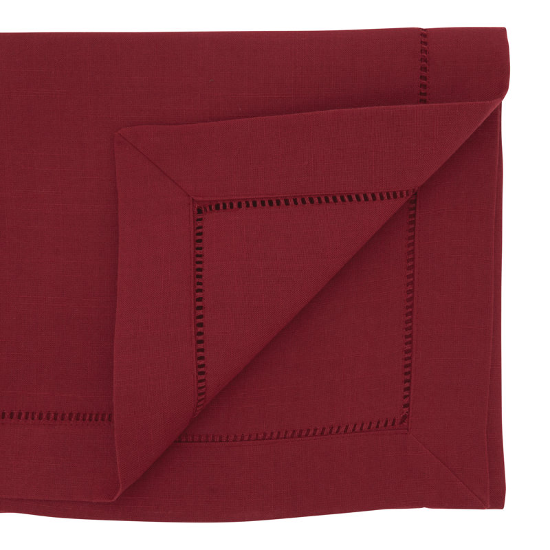 Chemin de table Emmeline, Rouge, L 120 po x l 16 po