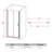 32" W X 72" H Semi-Frameless Bi-Fold Shower Door