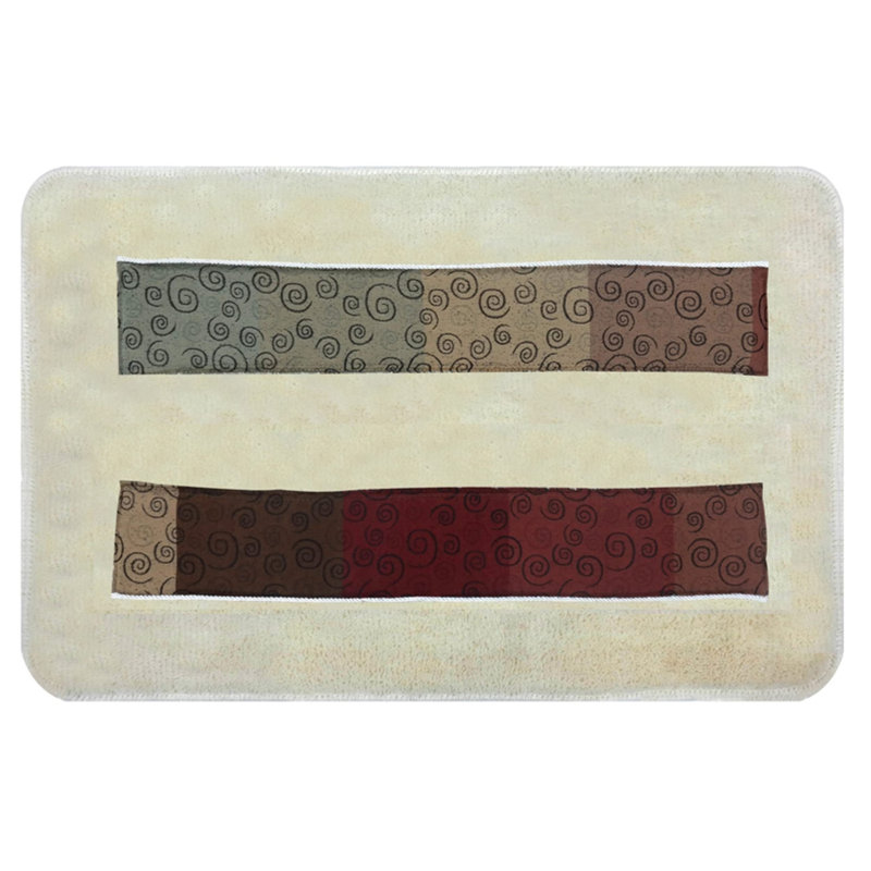 Tapis pour salle de bain Ellwood, Rectangle 21 po x 34 po