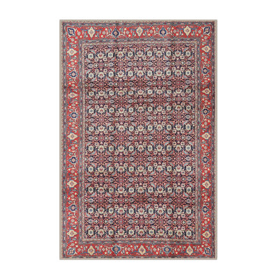 Tapis bleu/rouge traditionnel Ludwik