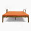 Double chaise longue de patio avec coussin-58746795