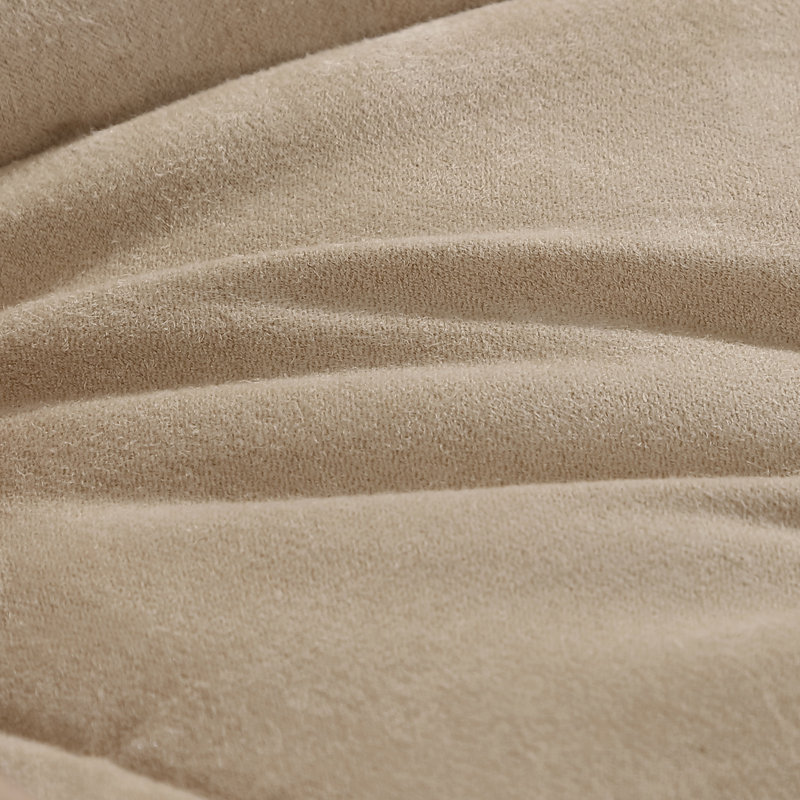 Twin Brown Reversible Microfiber Comforter and Sham Set