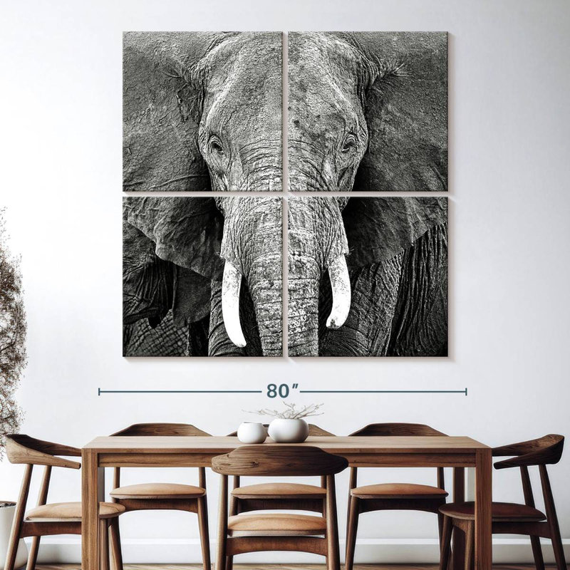 Brampt Elephant Wrinkles, 74" H x 74" W