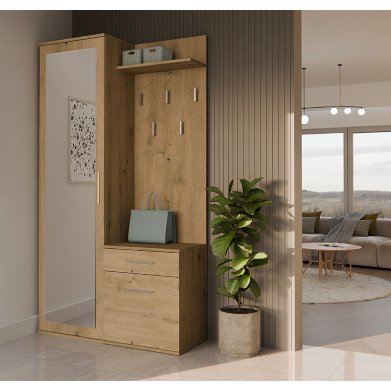 Hall Tree 100cm Wide, Brown