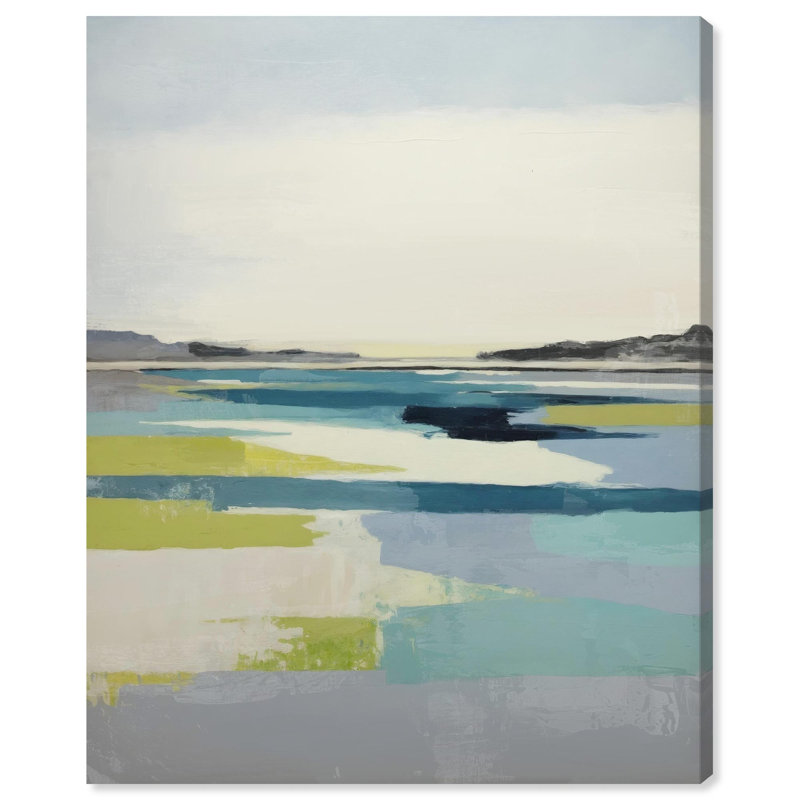 Impression sur toile Still Ocean Coastal Decor par Notoriart, H 16 po x l 20 po, Toile tendue avec châssis