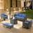 Naresa 7-Piece Wicker Outdoor Sofa Set  2 Chairs, All-Weather PE Wicker, Perfect For Backyard, Garden, Or Patio-1529515810