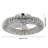 Chrome Crystal Ceiling Fans With  Stepless Dimming LED Remote Control,17.7In