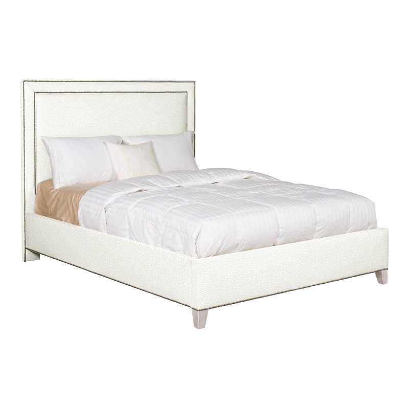 Hillary/Hank Upholstered Bed, Yes, Kempsey Sheepskin, Dove Gray