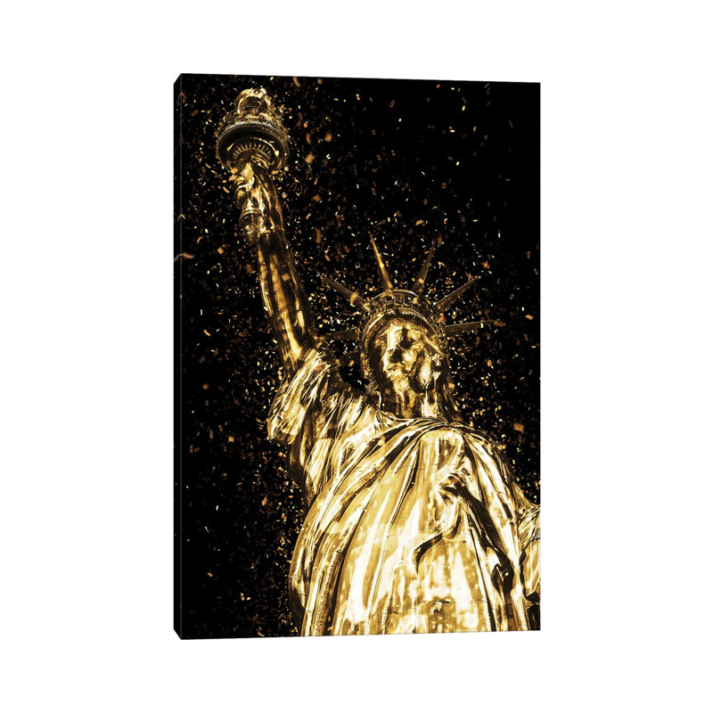 Golden - Liberty by Philippe Hugonnard - Wrapped Canvas Print, 101.6 cm H x 66.04 cm W