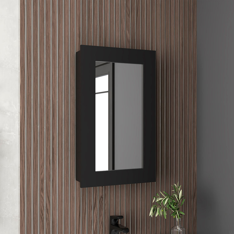 Pharmacie à miroir étroit, H 25,7 po x l 15,3 po x P 5 po