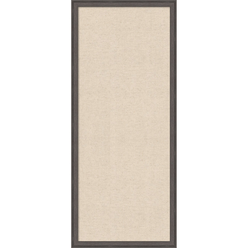  Tableau d'affichage encadré en tissu, lin naturel par Creative Bunch Studio, Taille du tableau 16 x 40