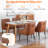 Dining Chairs,Mid Century Dining Chairs,Upholstered Faux Leather Dining Chairs with Back Pull Rod-261836143