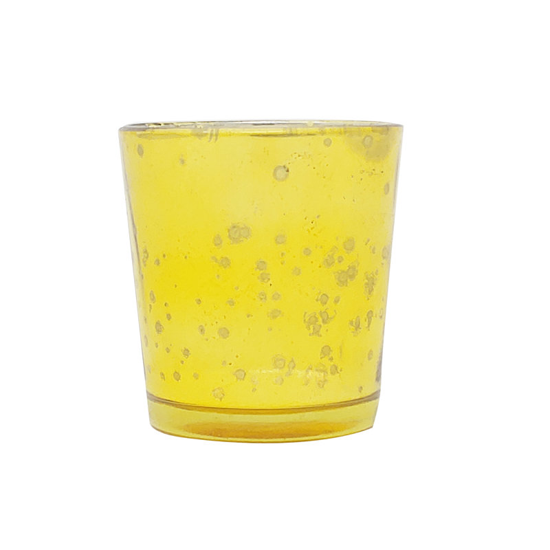 Petit porte-votive en verre, Or