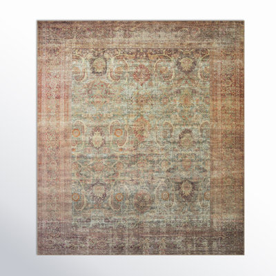 Amber Lewis x Loloi Georgie Jade Sunset Oriental Rug