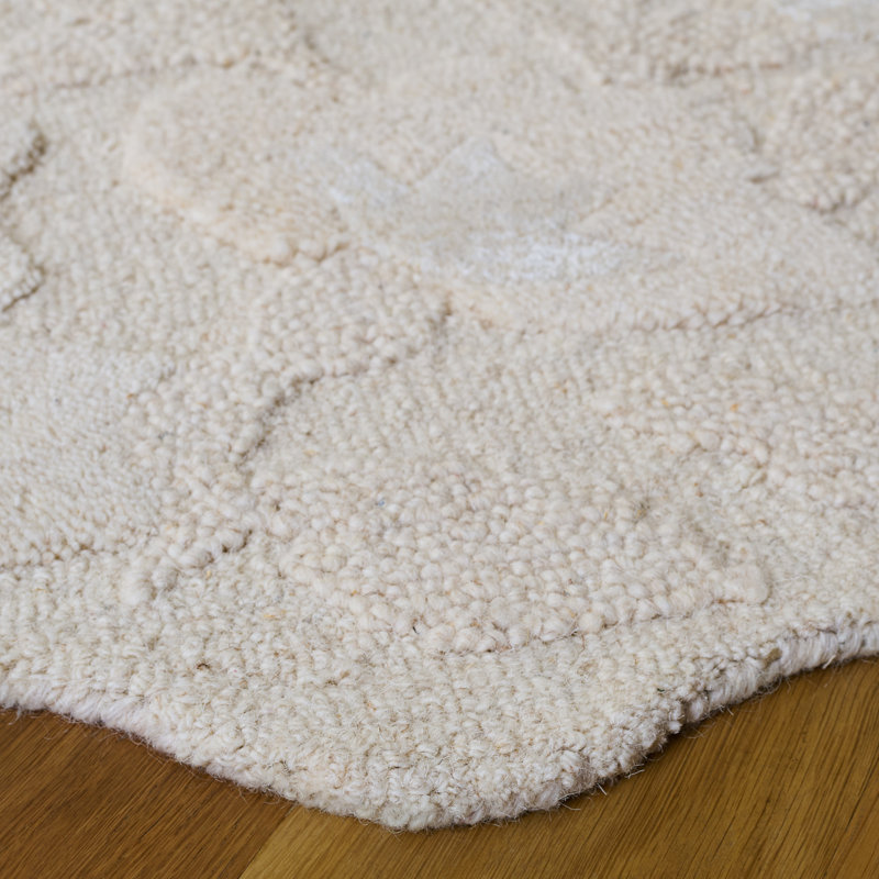 Jardin Hand Tufted Wool;Cotton Floral Indoor Rug, Round 6'