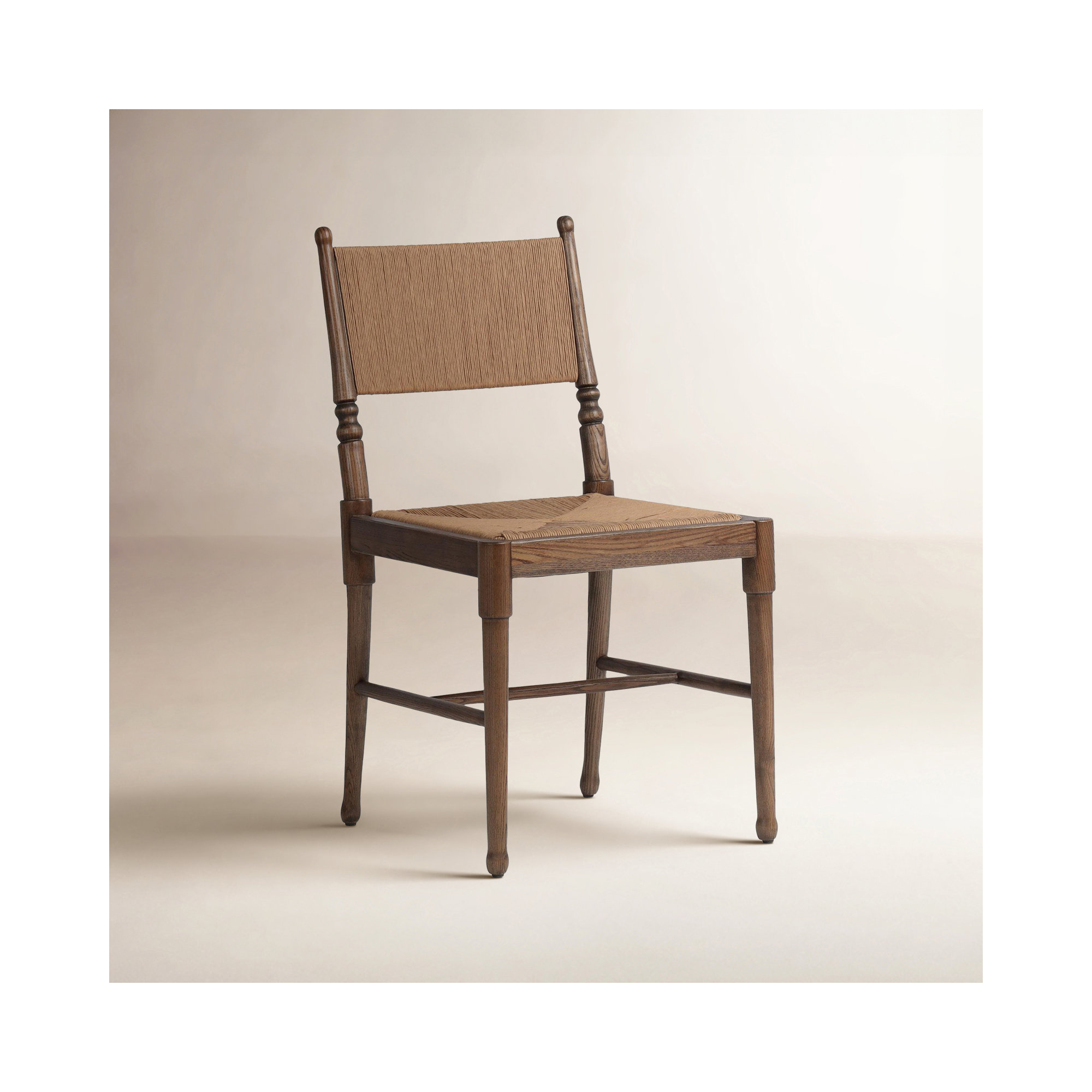 Fayth Dining Chair, Walnut/Brown