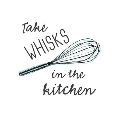 Take Whisks Kitchen - Wrapped Canvas Painting
