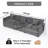 3 Seater Modular Sofa (Gray)