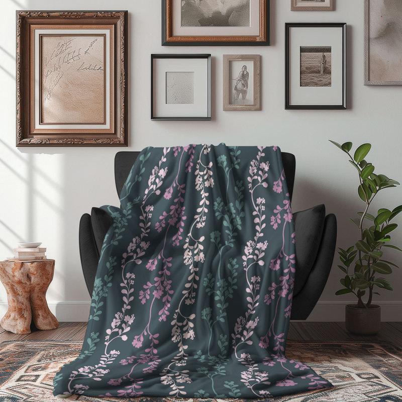 Luxe Blossoms - couverture de qualité supérieure 1 pièce, Grand lit