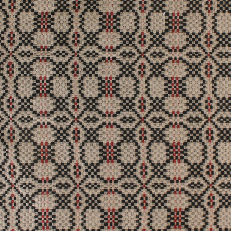 Boser Jacquard Rectangle Placemat, Black;Red;Oat