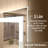 Rectangular Frameless LED Wall Bathroom Vanity Mirror-1836804533