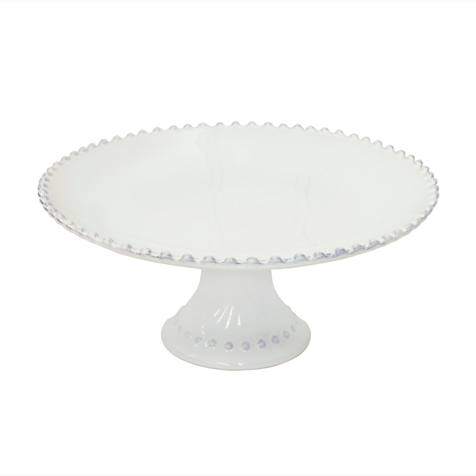 Pearl Stoneware Cake Stand