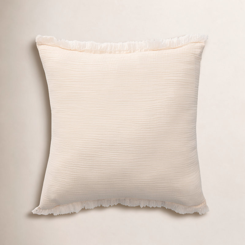 Housse de coussin Ava Karely, Pêche, Housse de coussin seulement - sans coussin